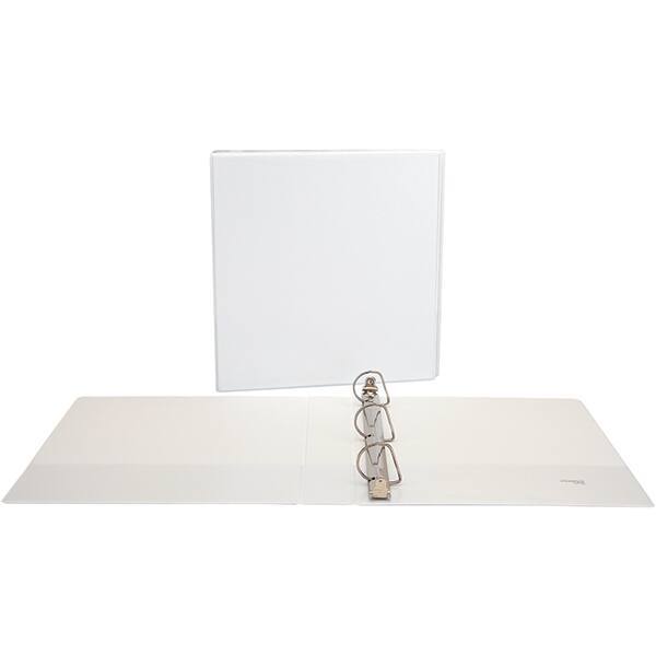 Universal One - 375 Sheet Capacity, 8-1/2 x 11", View Ring Binder - Polypropylene, White - All Tool & Supply