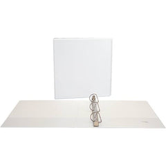 Universal One - 375 Sheet Capacity, 8-1/2 x 11", View Ring Binder - Polypropylene, White - All Tool & Supply