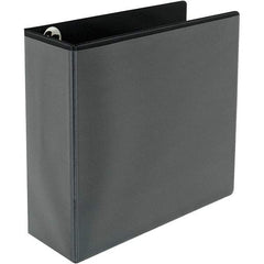 Universal One - 780 Sheet Capacity, 8-1/2 x 11", View Ring Binder - Polypropylene, Black - All Tool & Supply