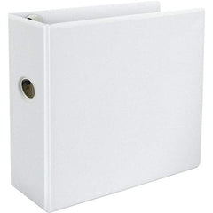 Universal One - 1,050 Sheet Capacity, 8-1/2 x 11", View Ring Binder - Polypropylene, White - All Tool & Supply