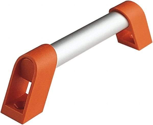 Electro Hardware - 19.68" Between Centers 0.33" Hole, Plastic/Aluminum Tubular Pull Handle - 1.26" Handle Width, 2.36" Handle Height, 20.81" OAL, 0.98" Handle Diam, Plastic Finish - All Tool & Supply