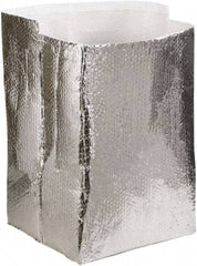 Made in USA - 16" Long x 16" Wide x 16" High x 3/16" Thick Box Liner - Silver, Case - All Tool & Supply