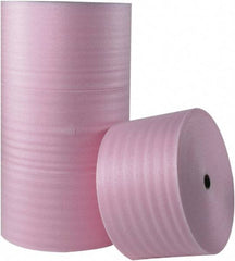 Made in USA - 550' Long x 6" Wide x 1/8" Thick, Polyethylene Foam - Pink - All Tool & Supply