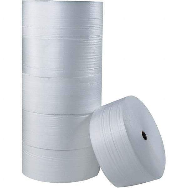 Made in USA - 250' Long x 18" Wide x 1/4" Thick, Foam Roll - White - All Tool & Supply