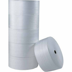 Made in USA - 1,250' Long x 6" Wide x 1/16" Thick, Foam Roll - White - All Tool & Supply