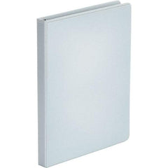 UNIVERSAL - 100 Sheet Capacity, 8-1/2 x 11", View Ring Binder - Polypropylene, White - All Tool & Supply