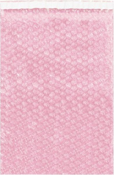 Value Collection - 8-1/2" Long x 6" Wide, Adhesive Flap Antistatic Bubble Pouch - Pink, Standard Grade - All Tool & Supply