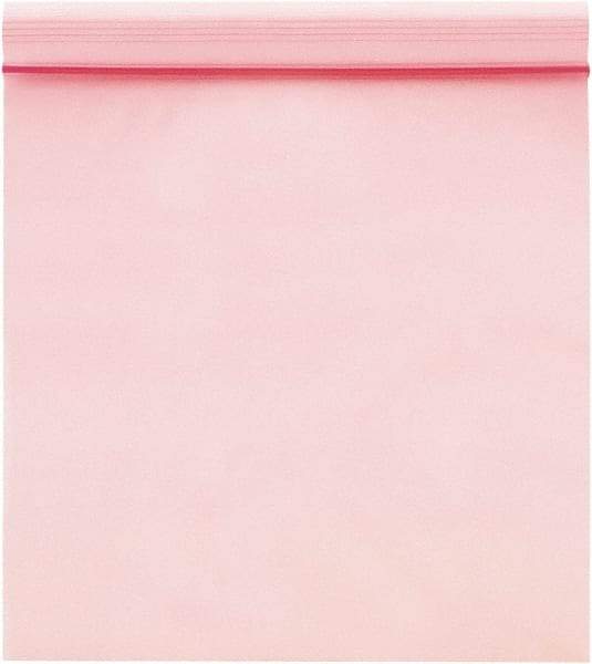 Value Collection - 4" Long x 3" Wide, 4 mil Thick, Self Seal Antistatic Poly Bag - Pink, Heavy-Duty Grade - All Tool & Supply