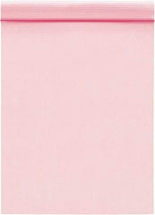 Value Collection - 10" Long x 8" Wide, 2 mil Thick, Self Seal Antistatic Poly Bag - Pink, Standard Grade - All Tool & Supply