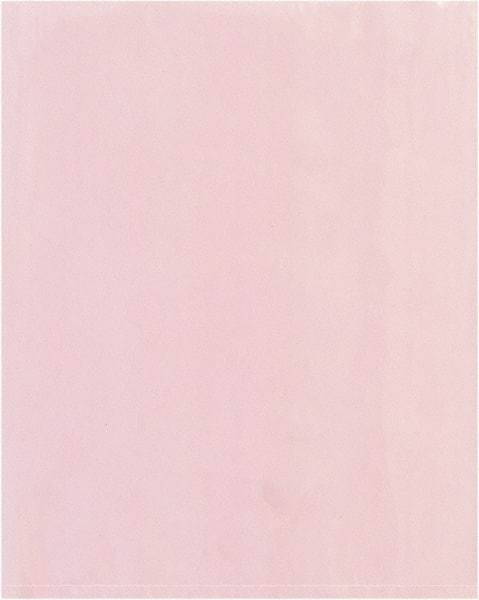 Value Collection - 12" Long x 10" Wide, 2 mil Thick, Open Top Antistatic Poly Bag - Pink, Standard Grade - All Tool & Supply