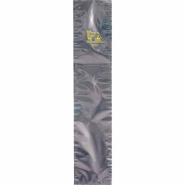 Made in USA - 30" Long x 8" Wide, 3.1 mil Thick, Open Top Static Shield Bag - Transparent, Metal-In, Standard Grade - All Tool & Supply