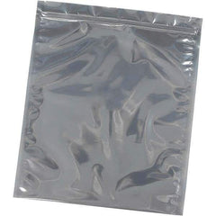 Made in USA - 8" Long x 6" Wide, 3 mil Thick, Self Seal Recloseable Zip Top Static Protection Bag - Transparent, Standard Grade - All Tool & Supply