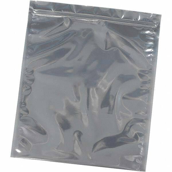 Made in USA - 6" Long x 4" Wide, 3 mil Thick, Self Seal Recloseable Zip Top Static Protection Bag - Transparent, Standard Grade - All Tool & Supply