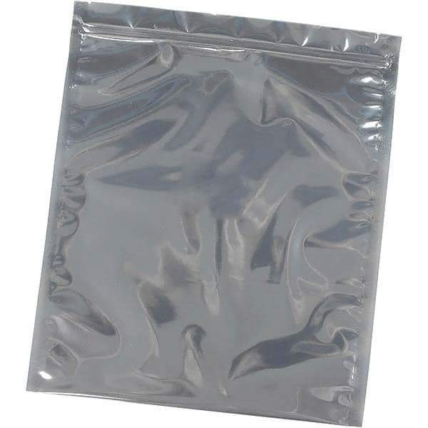 Made in USA - 5" Long x 3" Wide, 3 mil Thick, Self Seal Recloseable Zip Top Static Protection Bag - Transparent, Standard Grade - All Tool & Supply