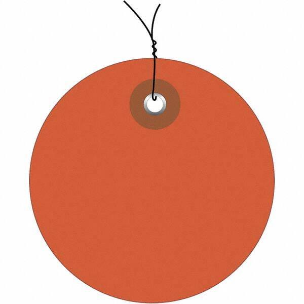 Made in USA - Safety & Facility Blank Tag - Orange Vinyl - All Tool & Supply