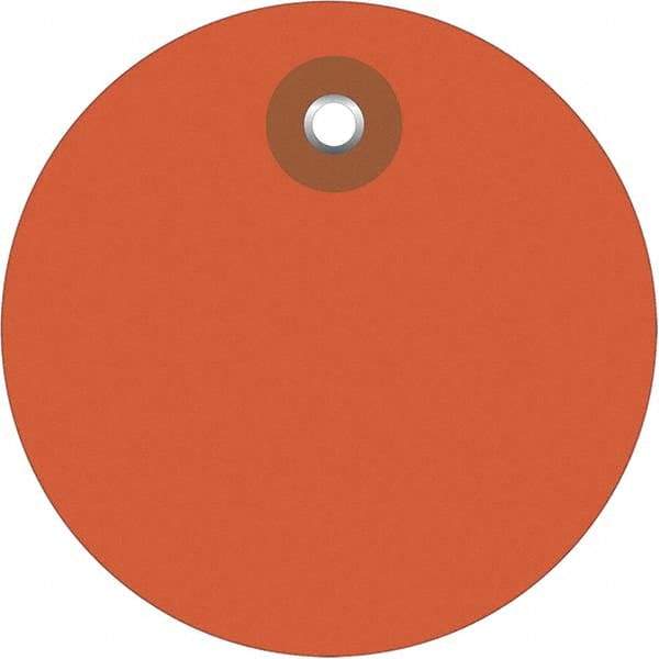 Made in USA - Safety & Facility Blank Tag - Orange Vinyl - All Tool & Supply