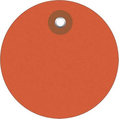 Made in USA - Safety & Facility Blank Tag - Orange Vinyl - All Tool & Supply