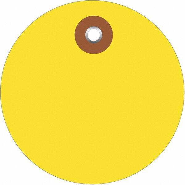 Made in USA - Safety & Facility Blank Tag - Yellow Vinyl - All Tool & Supply