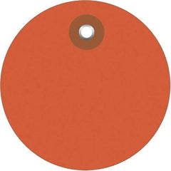 Made in USA - Safety & Facility Blank Tag - Orange Vinyl - All Tool & Supply