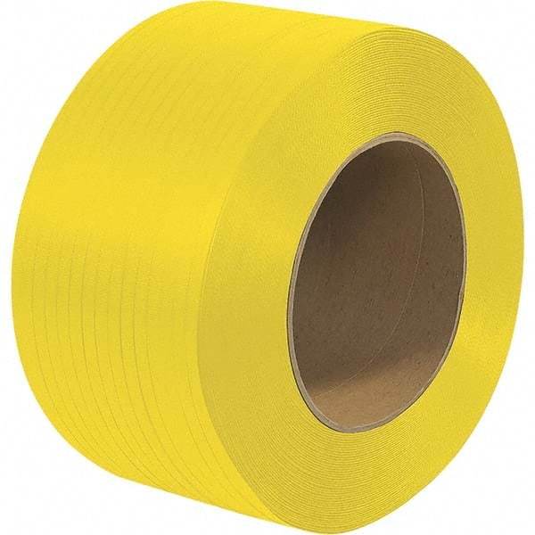 Made in USA - 18,000' Long x 1/4" Wide, Coil Case Polypropylene Strapping - 200 Lb Capacity, 0.022" Thick - All Tool & Supply