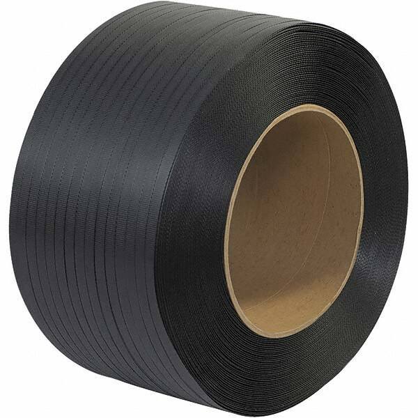 Made in USA - 6,600' Long x 1/2" Wide, Coil Case Polypropylene Strapping - 500 Lb Capacity, 0.026" Thick - All Tool & Supply