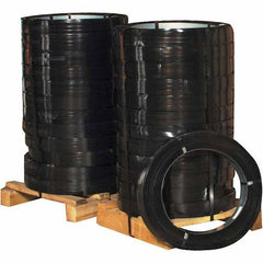 Made in USA - 2,360' Long x 5/8" Wide, Oscillated Coil Steel Strapping - 2,360 Lb Capacity, 0.02" Thick - All Tool & Supply