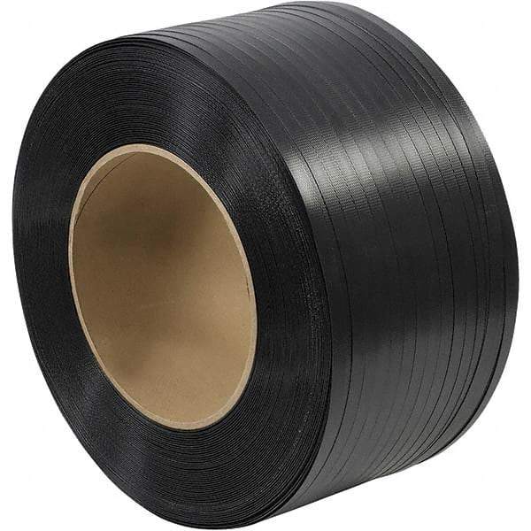 Made in USA - 6,000' Long x 5/8" Wide, Coil Case Polypropylene Strapping - 600 Lb Capacity, 0.025" Thick - All Tool & Supply