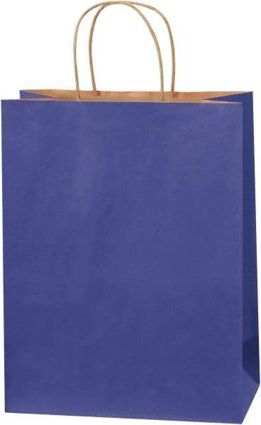 Made in USA - Kraft Grocery Bag - 10 x 5 x 13, Blue - All Tool & Supply