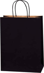 Made in USA - Kraft Grocery Bag - 10 x 5 x 13, Black - All Tool & Supply