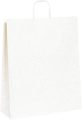 Made in USA - Kraft Grocery Bag - 16 x 6 x 19-1/4, White - All Tool & Supply