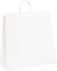 Made in USA - Kraft Grocery Bag - 16 x 6 x 15-3/4, White - All Tool & Supply