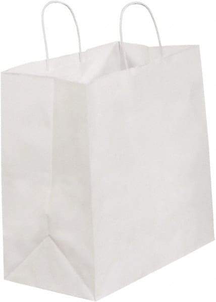 Made in USA - Kraft Grocery Bag - 13 x 7 x 13, White - All Tool & Supply