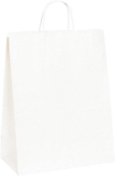 Made in USA - Kraft Grocery Bag - 13 x 7 x 17, White - All Tool & Supply