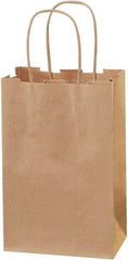 Made in USA - Kraft Grocery Bag - 5-1/4 x 3-1/4 x 8-3/8, Kraft - All Tool & Supply