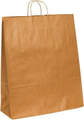 Made in USA - Kraft Grocery Bag - 16 x 6 x 19-1/4, Kraft - All Tool & Supply