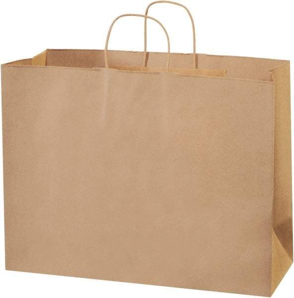 Made in USA - Kraft Grocery Bag - 16 x 6 x 12, Kraft - All Tool & Supply