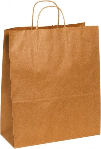 Made in USA - Kraft Grocery Bag - 13 x 6 x 15-3/4, Kraft - All Tool & Supply