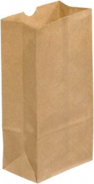 Made in USA - Kraft Grocery Bag - 3 x 1-7/8 x 5-7/8, Kraft - All Tool & Supply