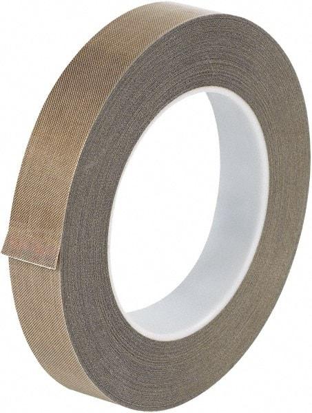 Made in USA - 36 Yd Long x 3/4" Wide, Brown Silicone PTFE Tape - 3 mil Thick - All Tool & Supply