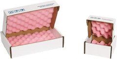 Made in USA - 16" Long x 10" Wide, Antistatic Foam Shippers - Pink & White, Standard Grade - All Tool & Supply