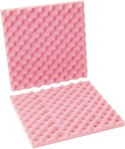 Made in USA - 16" Long x 16" Wide, Antistatic Convoluted Foam Set - Pink, Standard Grade - All Tool & Supply