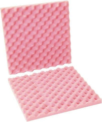 Made in USA - 16" Long x 16" Wide, Antistatic Convoluted Foam Set - Pink, Standard Grade - All Tool & Supply