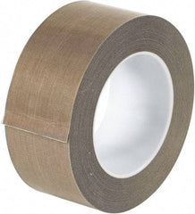 Made in USA - 18 Yd Long x 2" Wide, Brown Silicone PTFE Tape - 3 mil Thick - All Tool & Supply