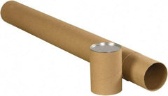 Made in USA - 3" Diam x 42" Long Round Telescoping Mailing Tubes - 2 Walls, Kraft (Color) - All Tool & Supply