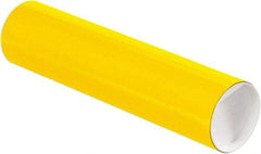 Made in USA - 3" Diam x 12" Long Round Colored Mailing Tubes - 1 Wall, Yellow - All Tool & Supply