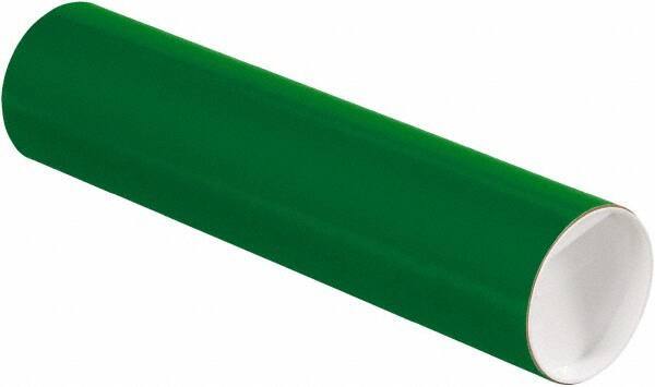 Made in USA - 3" Diam x 12" Long Round Colored Mailing Tubes - 1 Wall, Green - All Tool & Supply