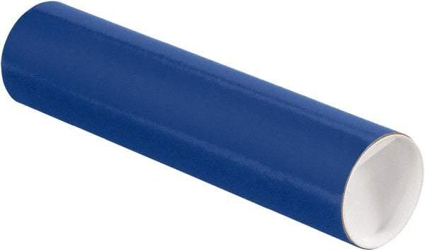 Made in USA - 3" Diam x 12" Long Round Colored Mailing Tubes - 1 Wall, Blue - All Tool & Supply