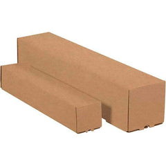 Made in USA - 5" Diam x 48" Long Square Square Mailing Tubes - 1 Wall, Kraft (Color) - All Tool & Supply