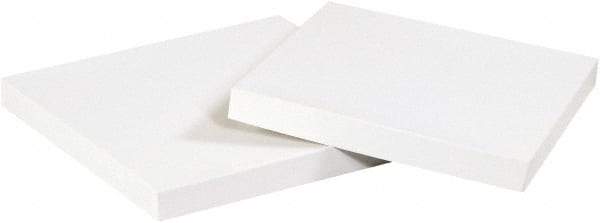 Made in USA - 17-1/2" Wide x 18-1/4" Long x 9-1/2" High Square Chipboard Box - 1 Wall, White - All Tool & Supply