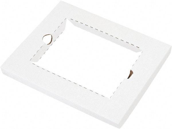 Made in USA - 10-1/2" Wide x 12-3/4" Long x 5-3/4" High Rectangle Multi-Media Mailers - 1 Wall, White - All Tool & Supply